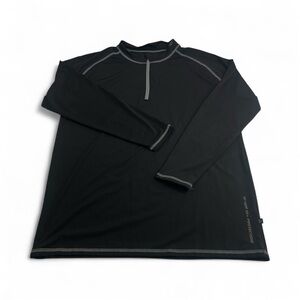 Black Banana Boat UPF 50+ Quarter zip Long Sleeve  Tee